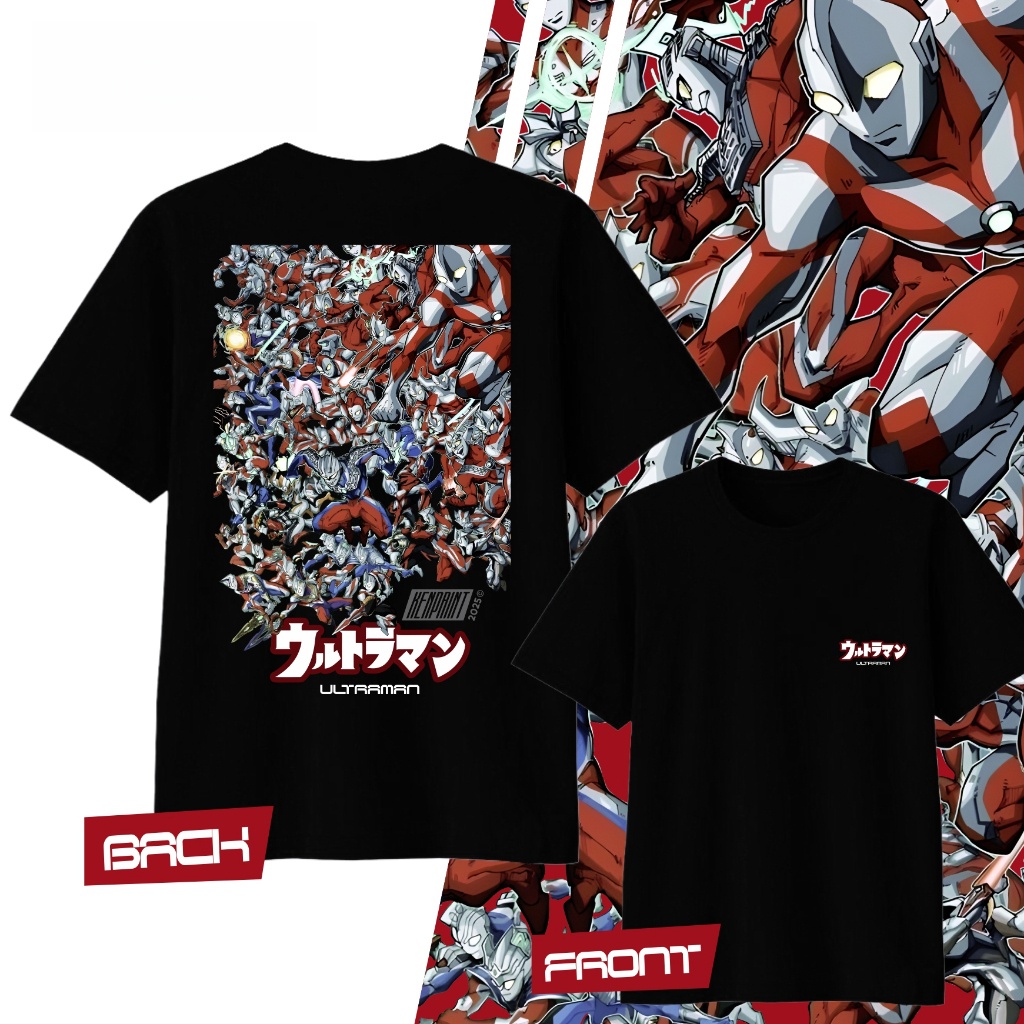 Summer Clothing Gifts - Anime Ultraman Printed Cotton Y2K T-shirt
