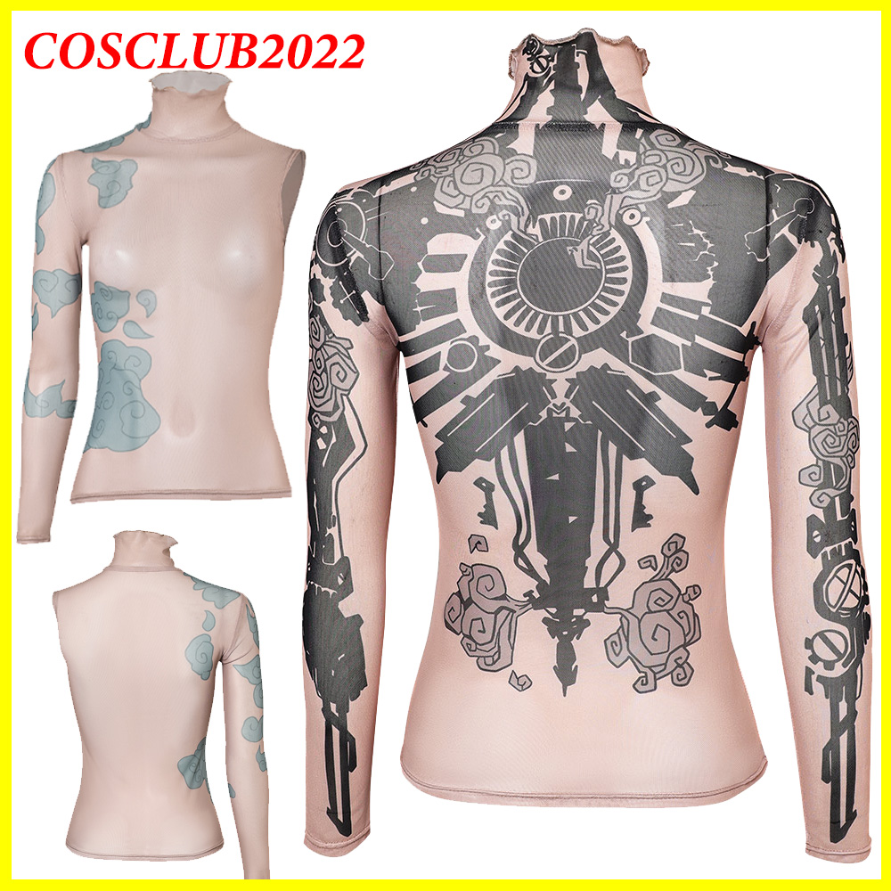 Summer Alt Clothing - Women Arcane Jinx Cosplay Shirt Tattoo