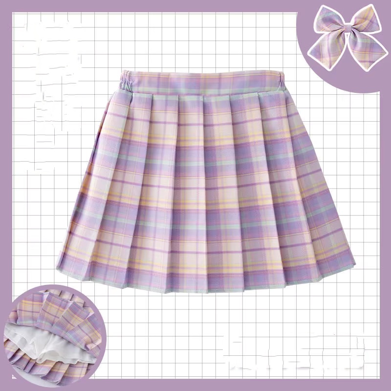 Summer Clothing Teens - Kids Checkered Skirt Children College Style
