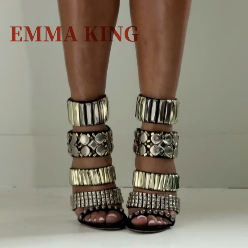 Black Embellished Ankle Strap  - Summer Clothing For Petite Women review and price