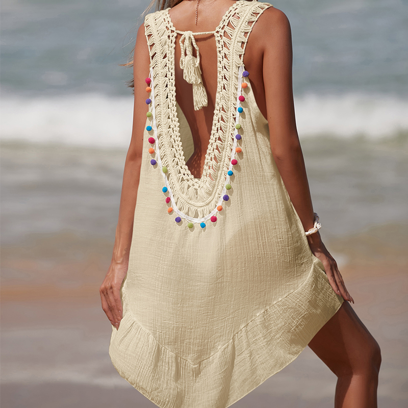 Women V-Neck Backless Hollow O - Summer Clothing Colors review and price