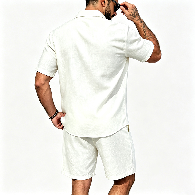 Men Linen Two Piece Outfit Sho - Summer Clothing Trends review and price