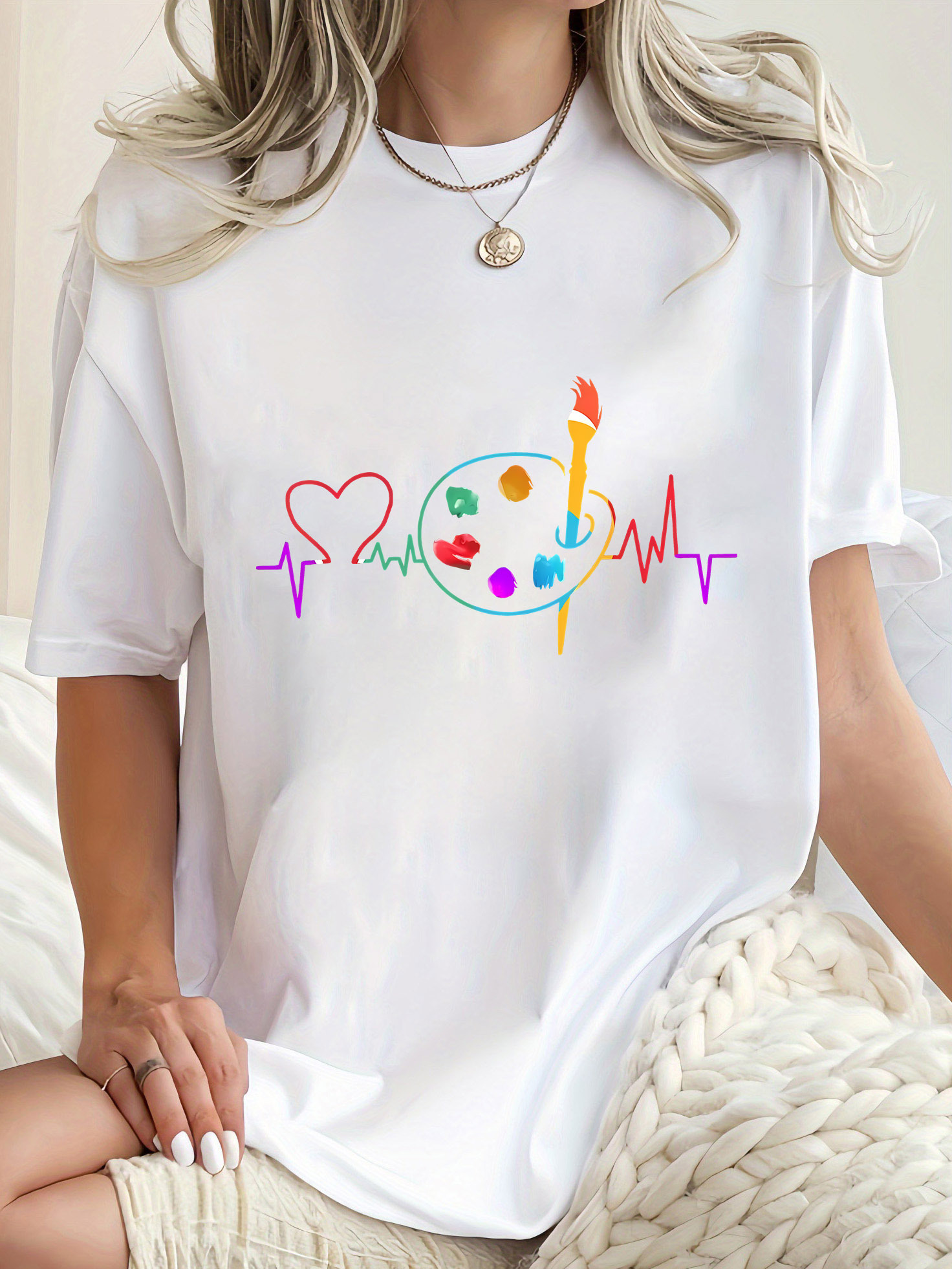 Colorful Geometric Women's Cas - Summer Clothing Color Palette review and price