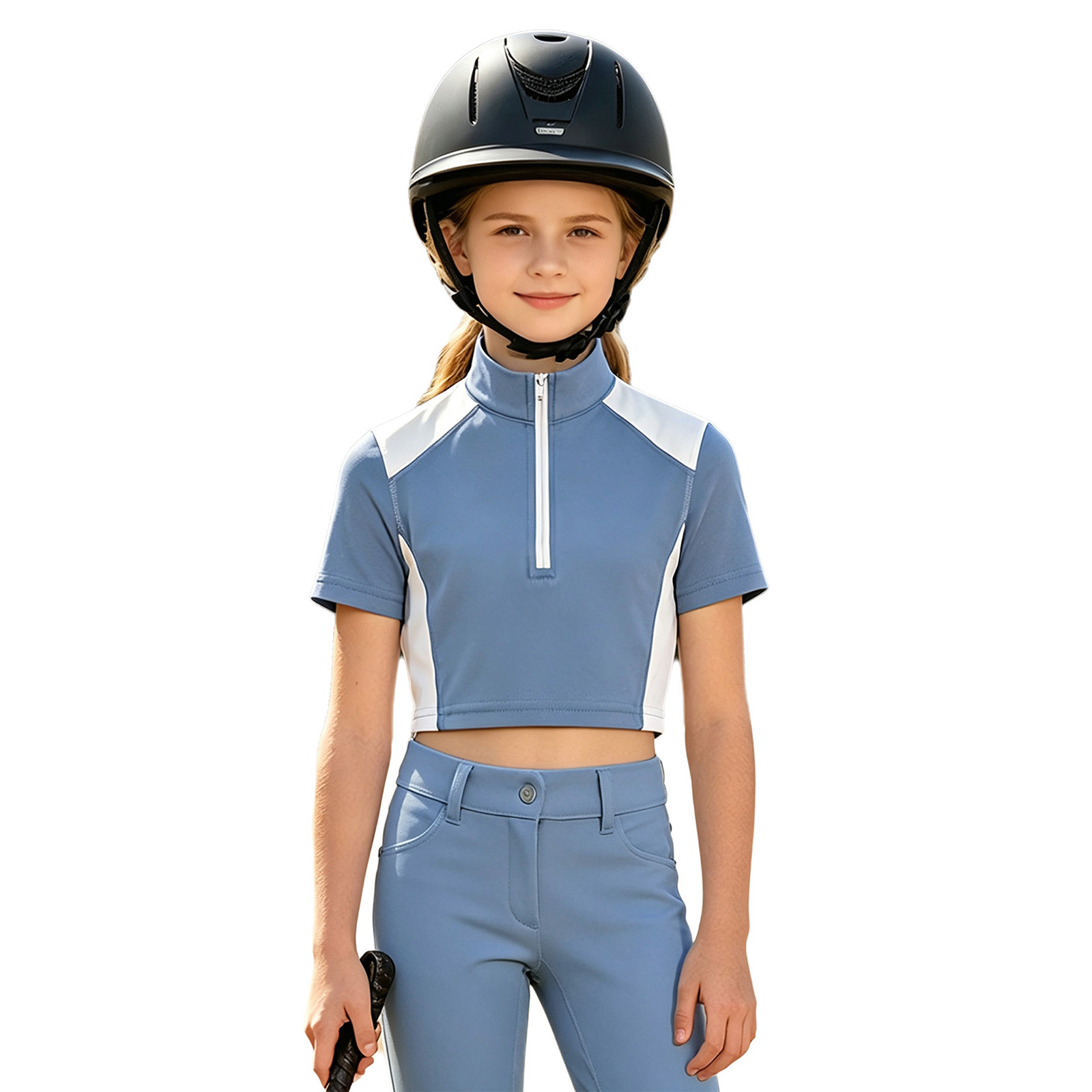 Kids Girls Equestrian Shirt Ho - Summer Equestrian Clothing review and price