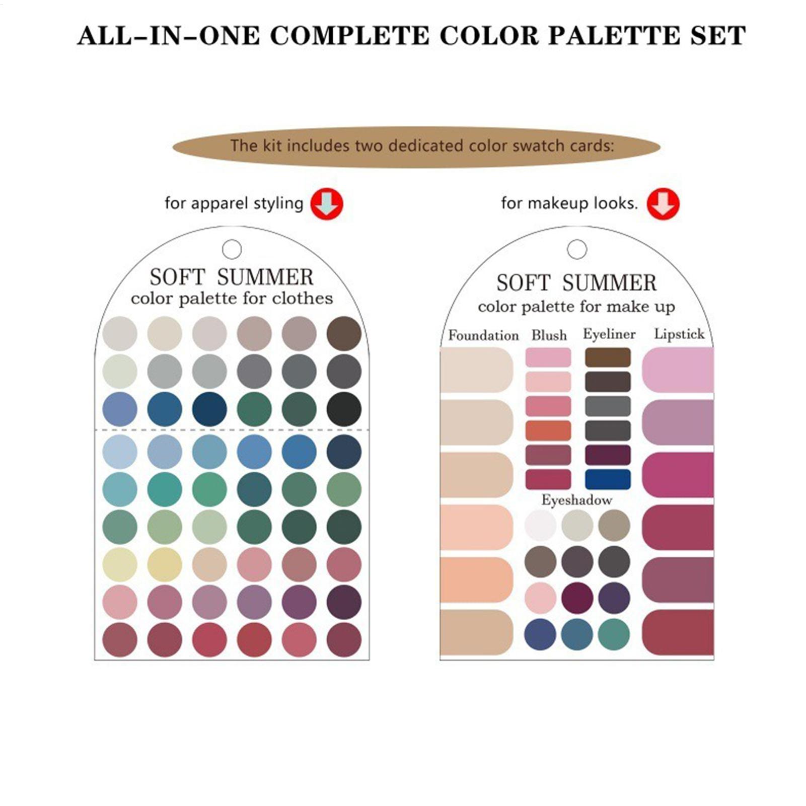 2pcs Soft Summer Color Palette - Summer Clothing Color Palette review and price
