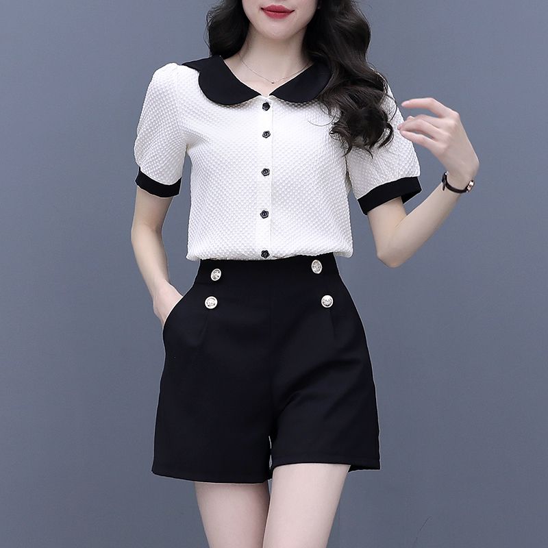 Contrast Color Button Short Se - Summer Clothing Trends 2025 review and price