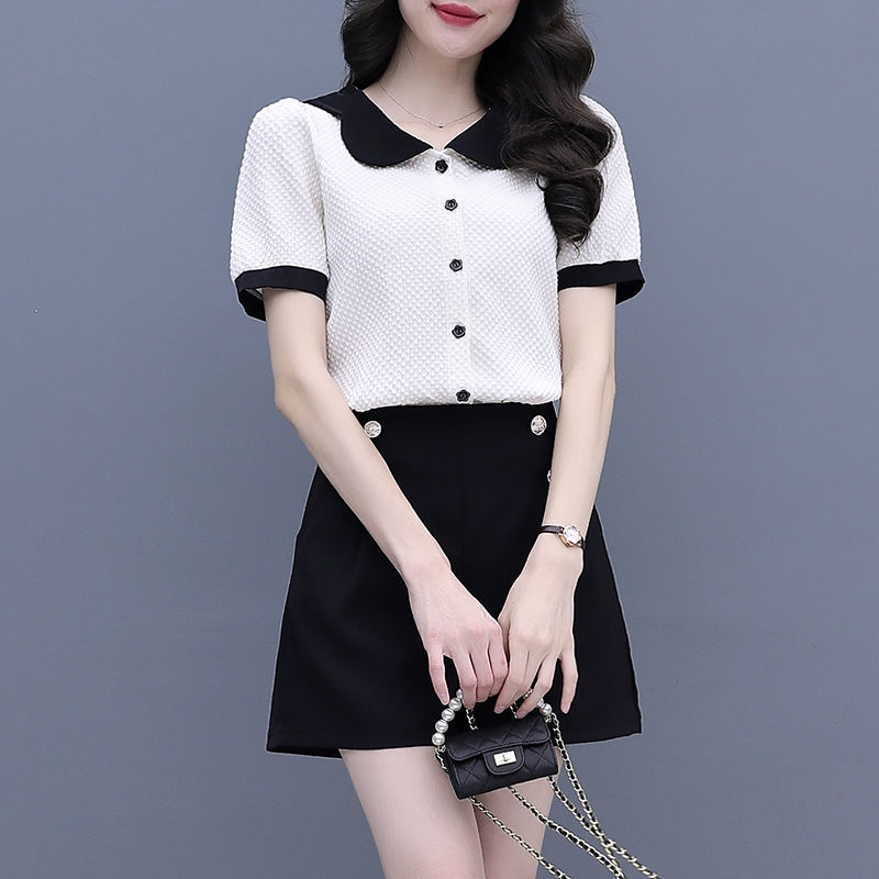 Contrast Color Button Short Se - Summer Clothing Trends 2025 review and price