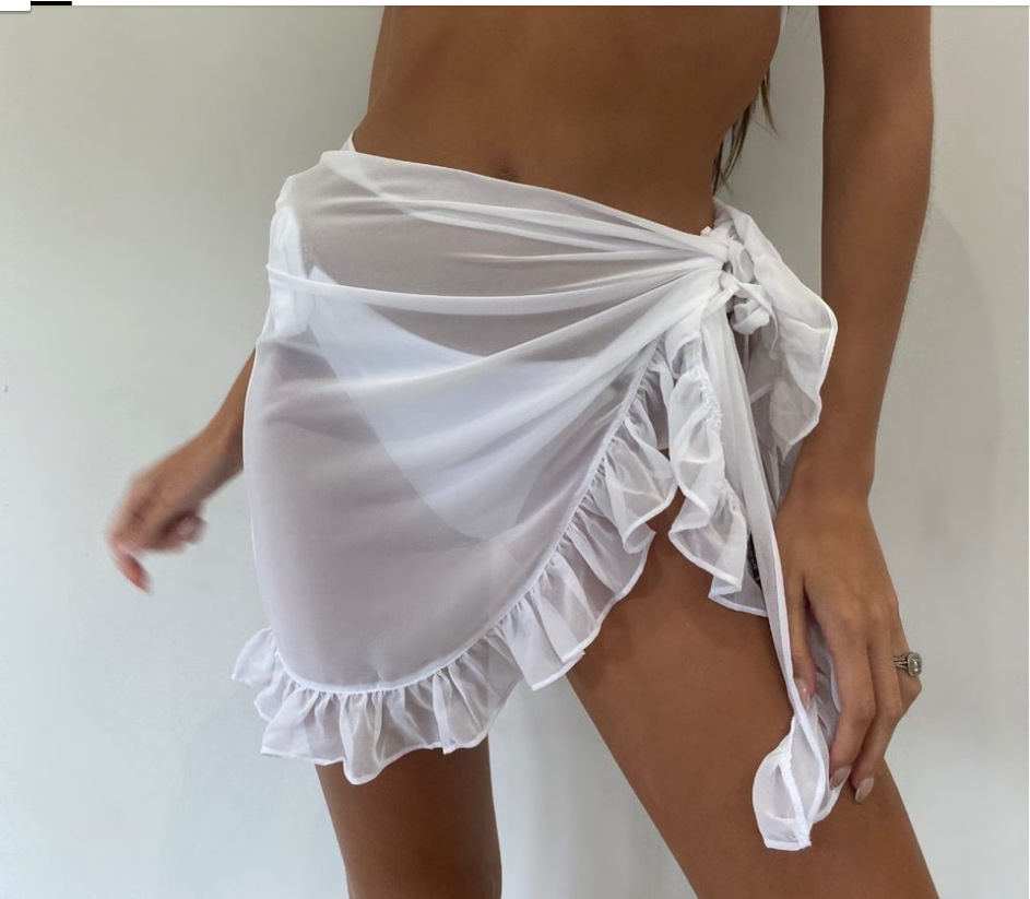 6 Colors Ruffle Bikini Cover U - Summer Clothing Colors review and price