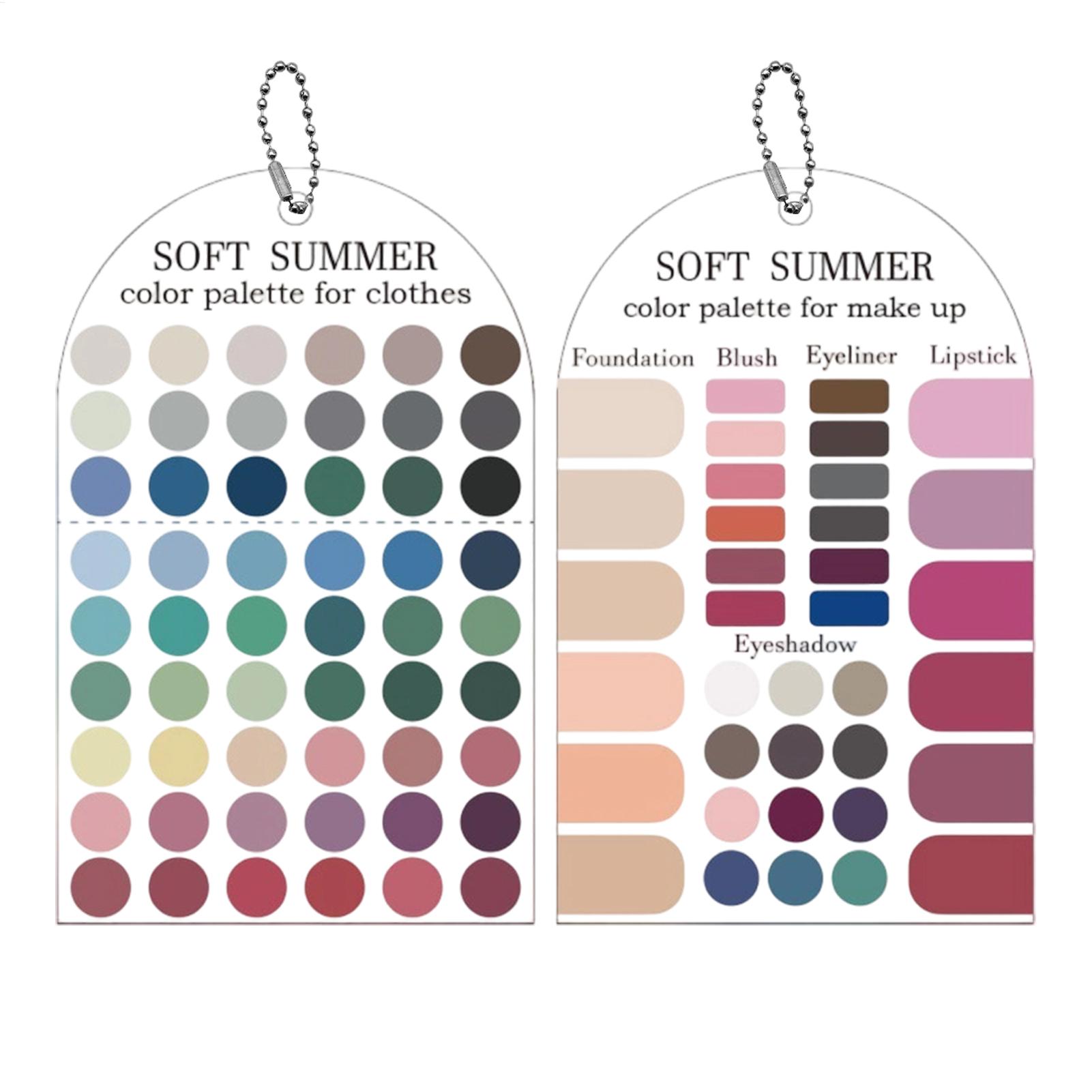 2 Pieces Acrylic Seasonal Pale - Summer Clothing Color Palette review and price