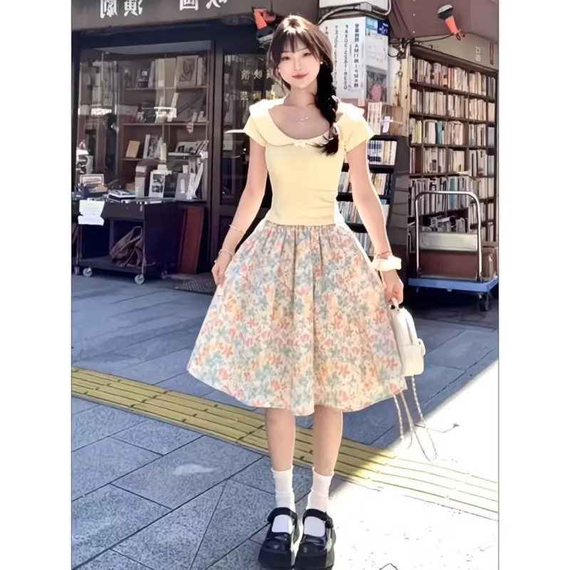 Japan Korean Women Sweet Slim  - Summer Clothing In Japan review and price