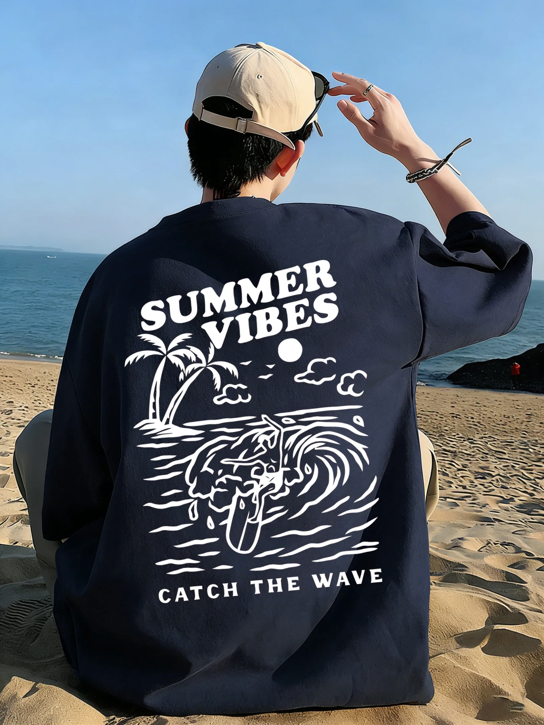 Summer Vibes Catch The Wave T- - Summer Vibes Clothing Men review and price
