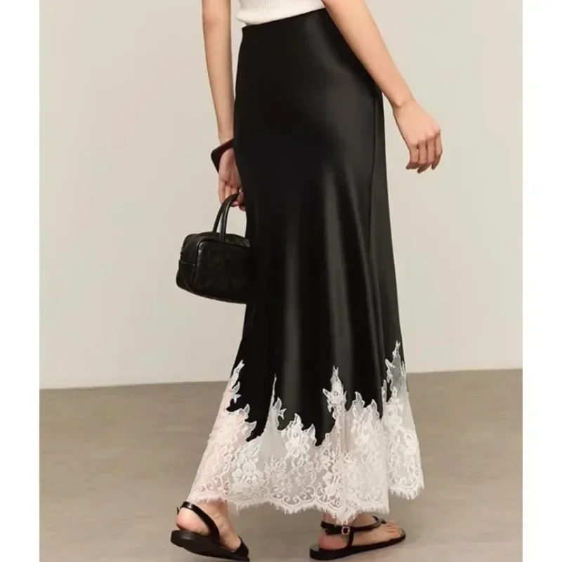 Fairy Lace-Trim Midi Skirt Hig - Summer Clothing Trends 2025 review and price