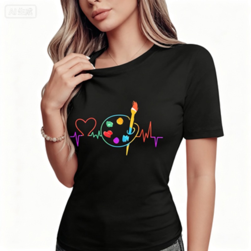 Colorful Geometric Women's Cas - Summer Clothing Color Palette review and price