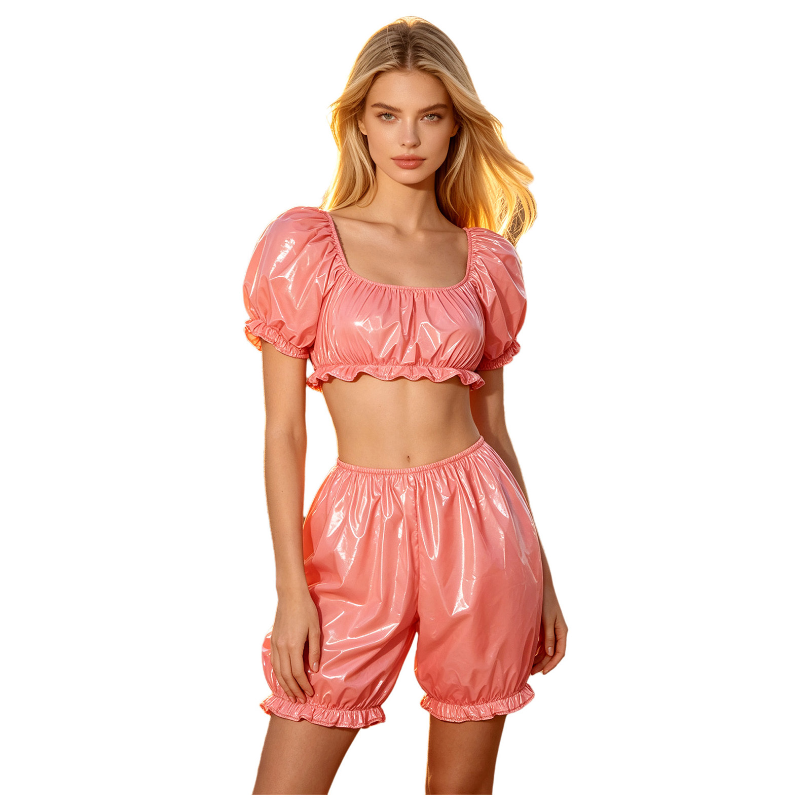 Womens Wet Look PU Leather Clu - Summer Clothing For Petite Women review and price