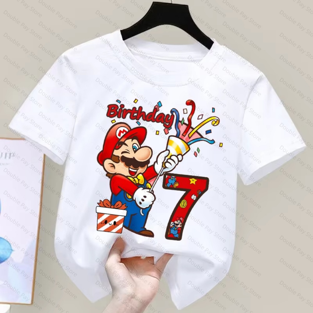 Kids Cartoon Mario Birthday Nu - Summer Edit Clothing review and price