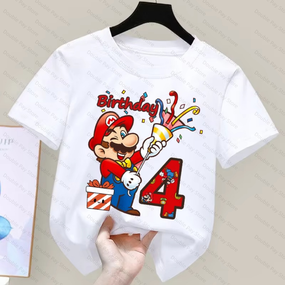 Kids Cartoon Mario Birthday Nu - Summer Edit Clothing review and price
