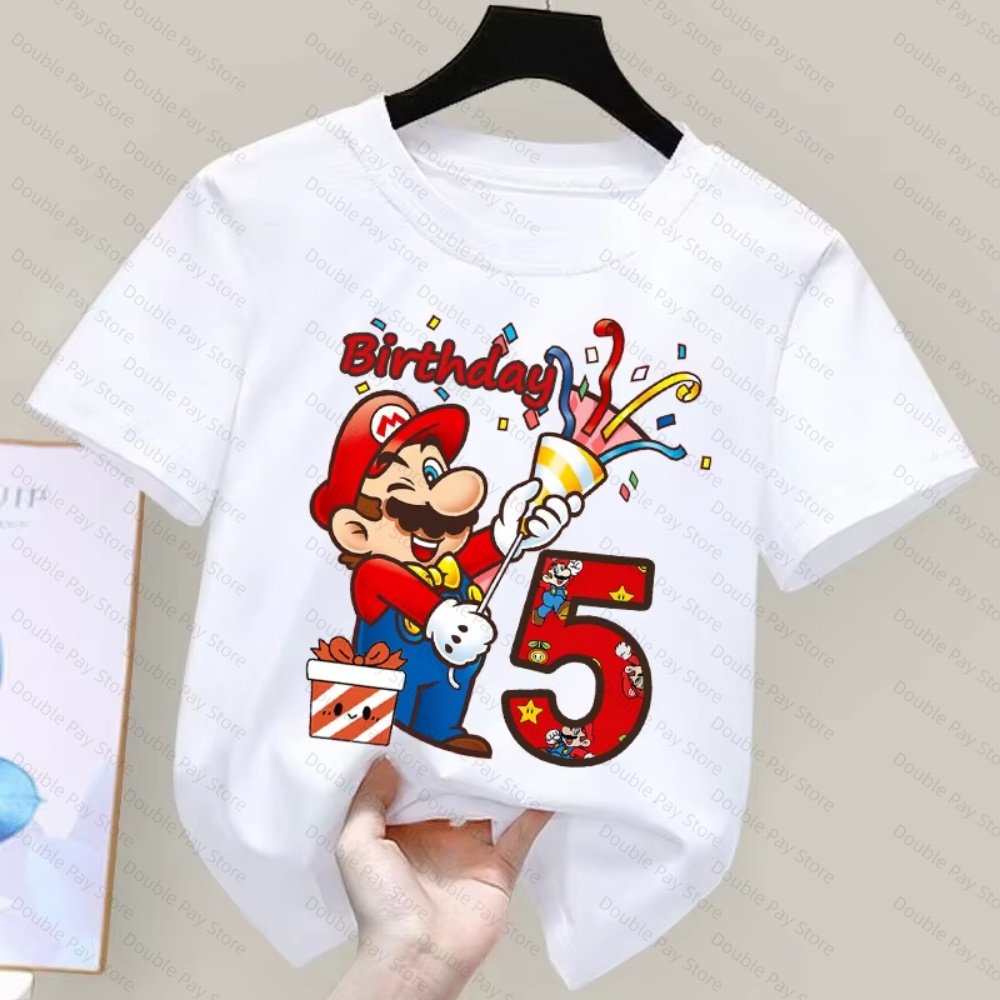 Kids Cartoon Mario Birthday Nu - Summer Edit Clothing review and price