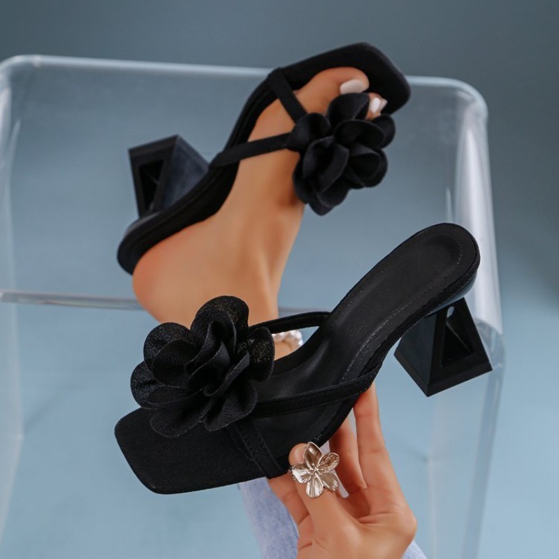 Womens 3D Flower Decor Sandals - Summer Clothing For Petite Women review and price