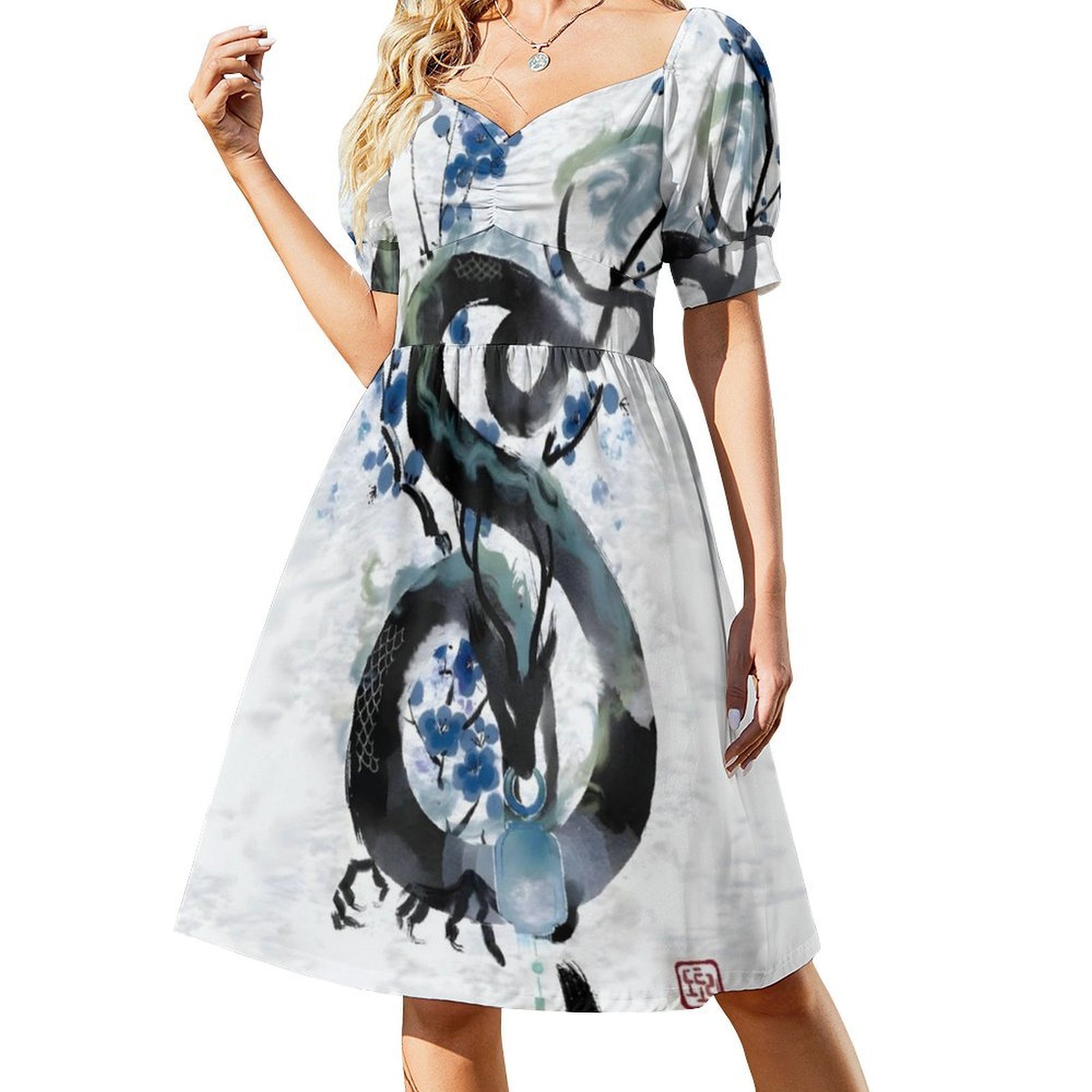 Japanese Blue Night Dragon Ink - Summer Clothing In Japan review and price