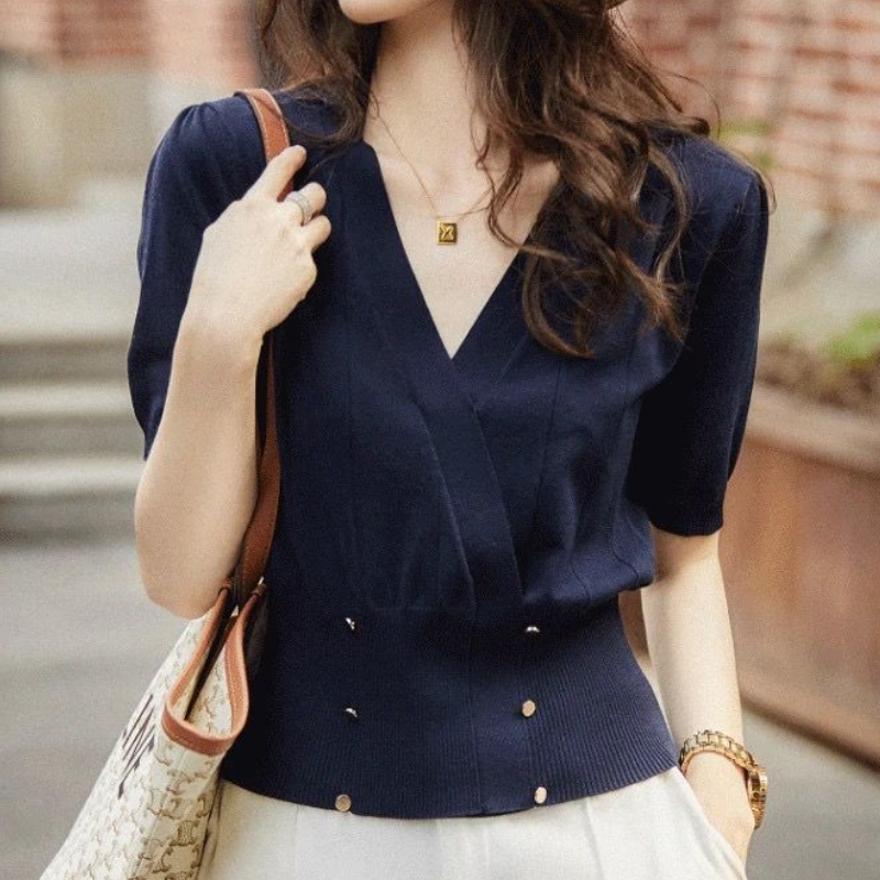 Blouses Women Summer Solid Sim - Summer Clothing Colors review and price