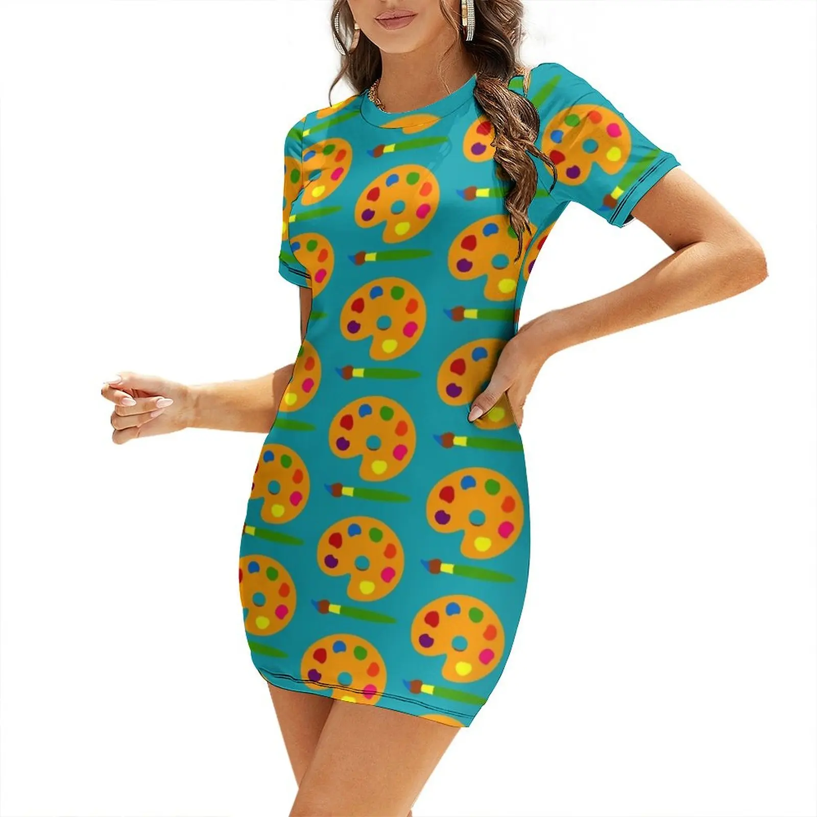 Colorful Paint Palette Short-S - Summer Clothing Color Palette review and price