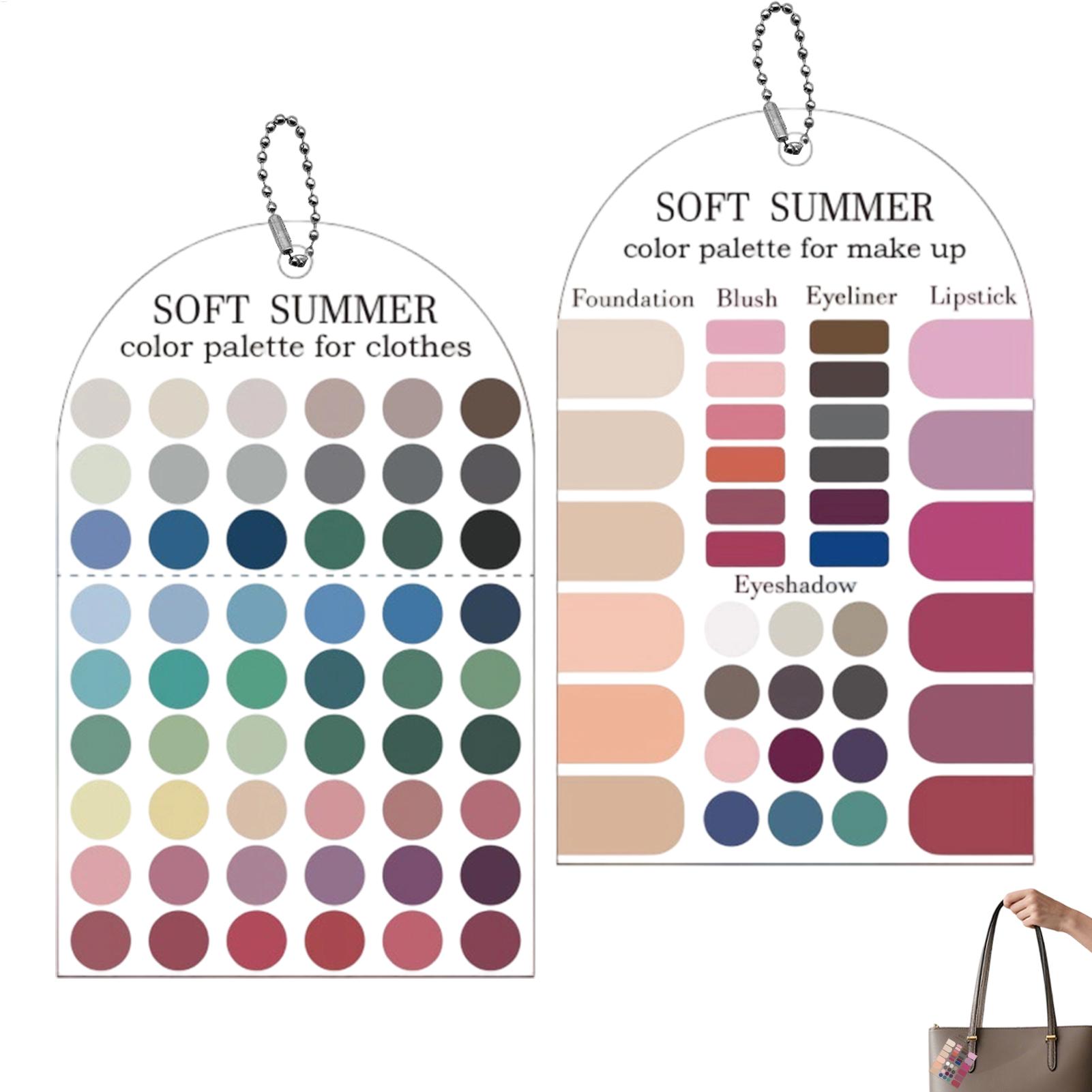 Summer Color Palette Card 2PCS - Summer Clothing Color Palette review and price